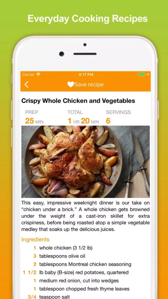 Screenshot di Cooking Recipes - Meal Ideas