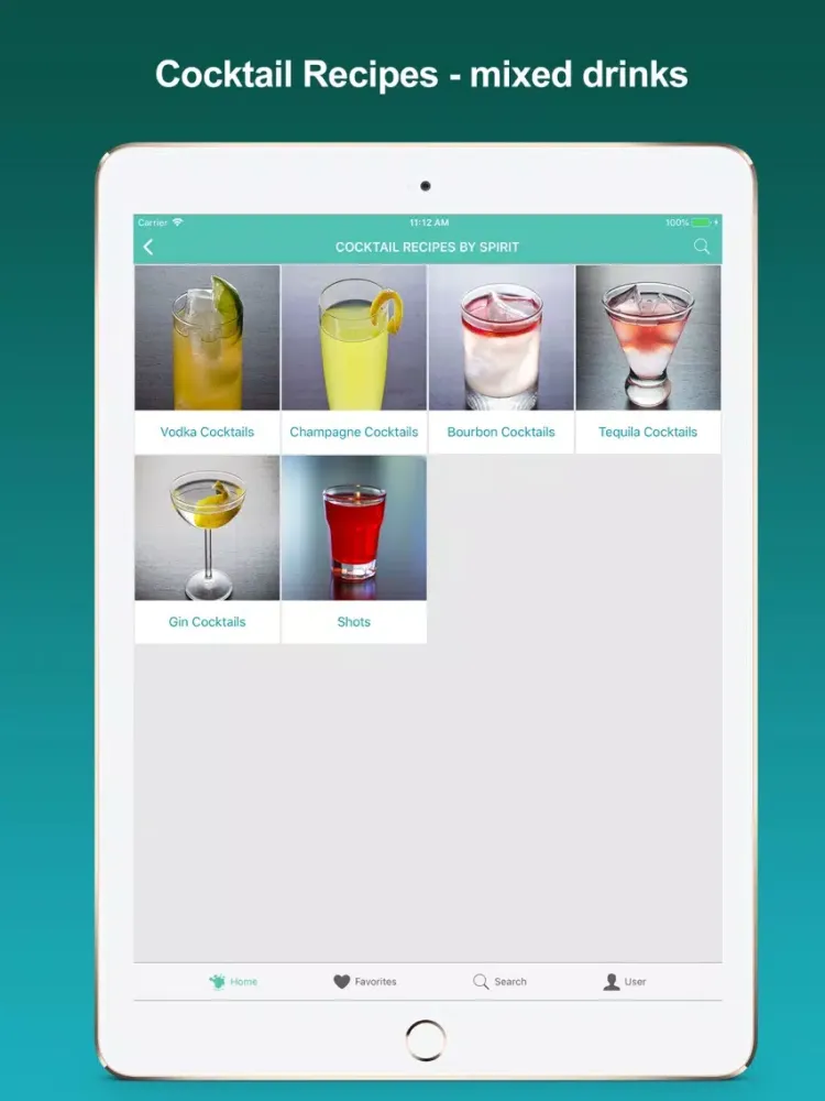 تصاویر Cocktail Recipes- Mixed Drinks iPad 