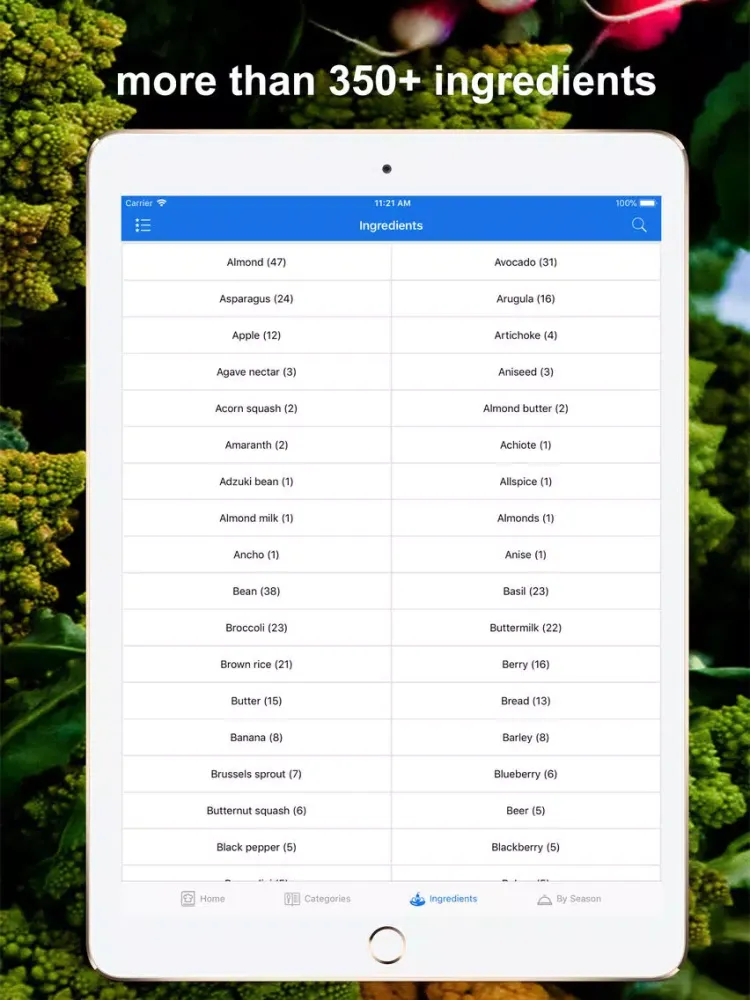 101 Cookbook Healthy Recipes iPad  スクリーンショット
