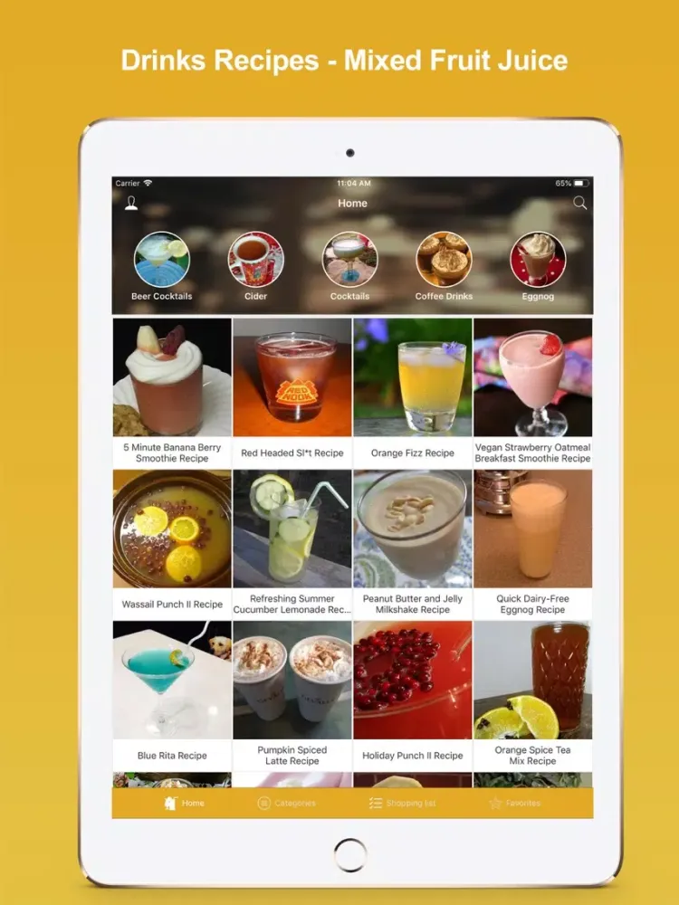 Capturas de tela do Drinks Recipes - Fruit Juice iPad 