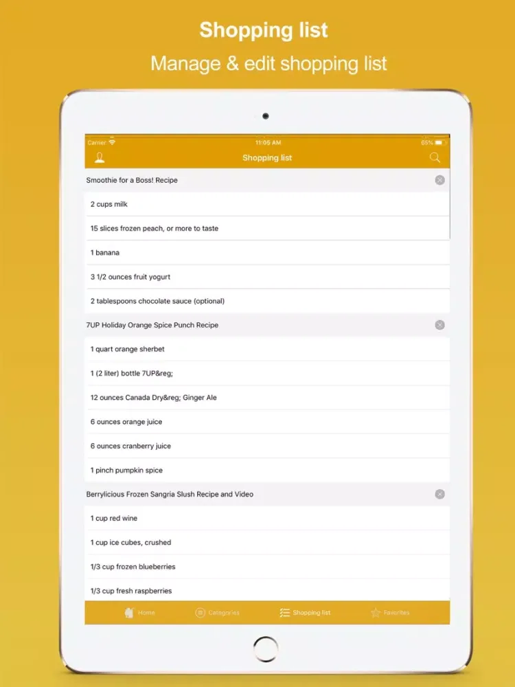 Capturas de tela do Drinks Recipes - Fruit Juice iPad 