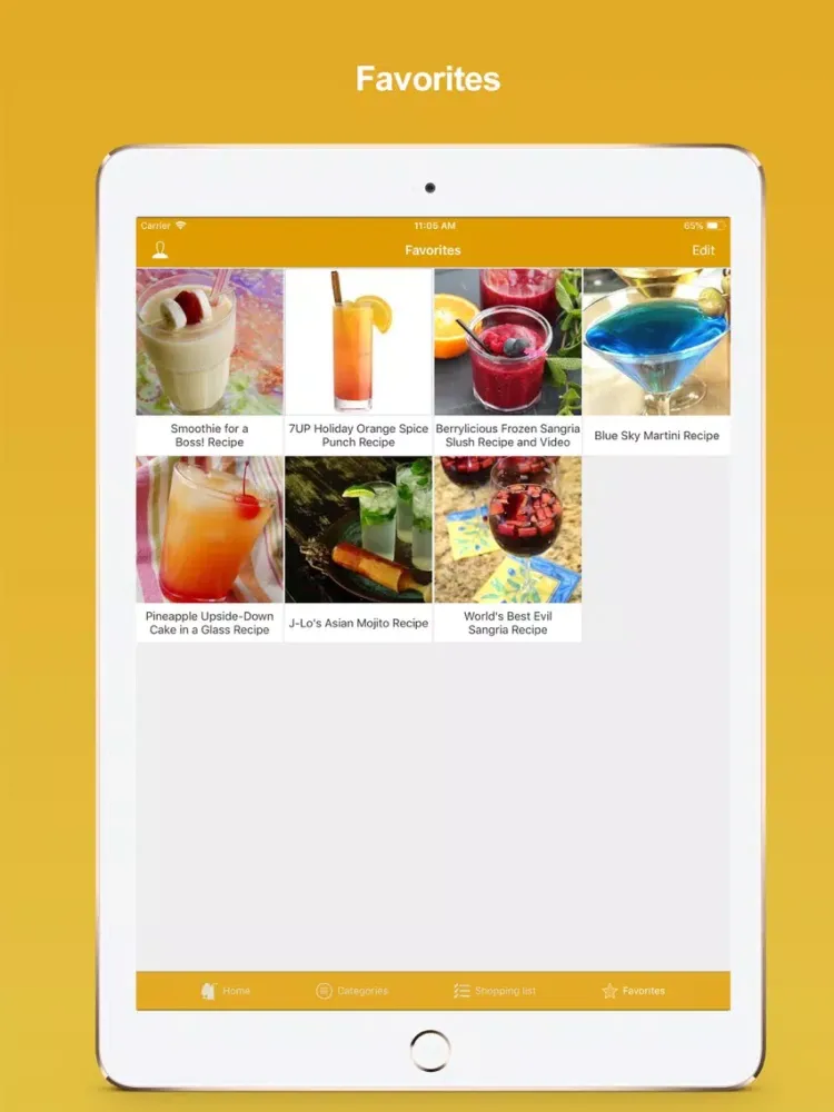 Capturas de tela do Drinks Recipes - Fruit Juice iPad 