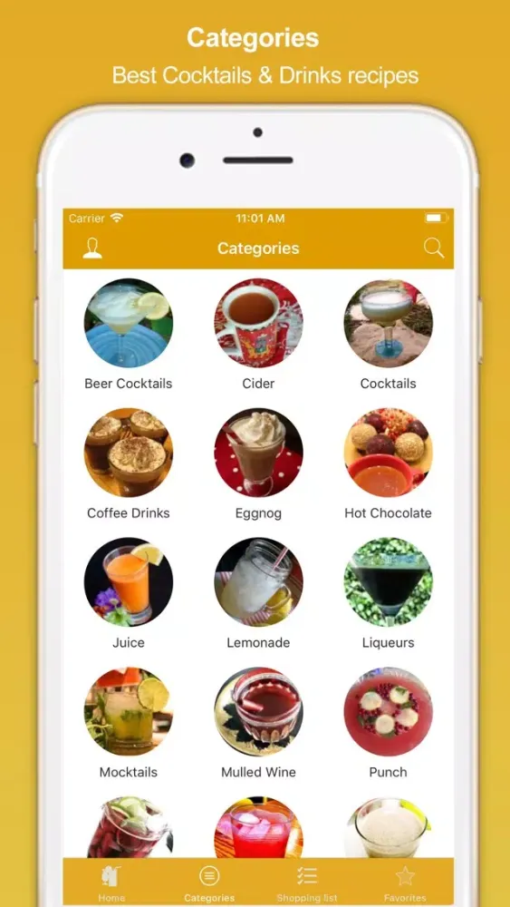 Capturas de tela do Drinks Recipes - Fruit Juice