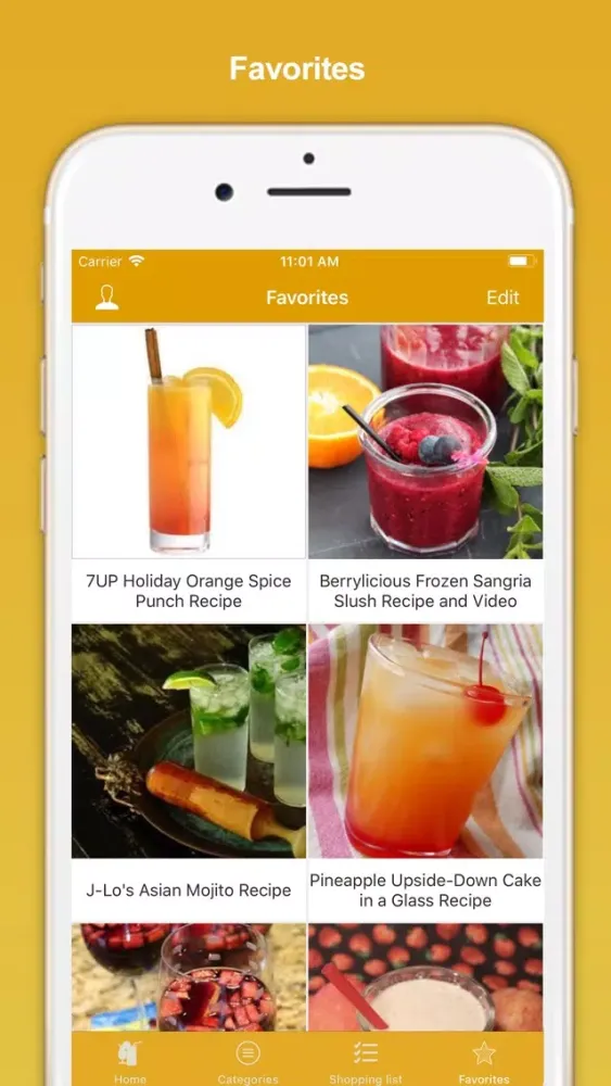 Capturas de tela do Drinks Recipes - Fruit Juice
