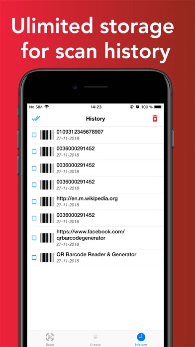 Capturas de pantalla de QR Code Reader: Bar QR Scanner