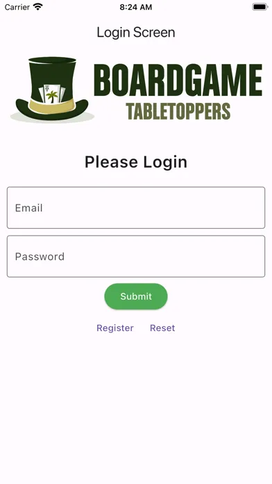 Tabletoppers' Boardgame App Screenshots