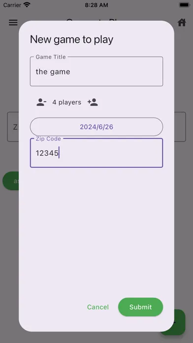 Tabletoppers' Boardgame App Screenshots