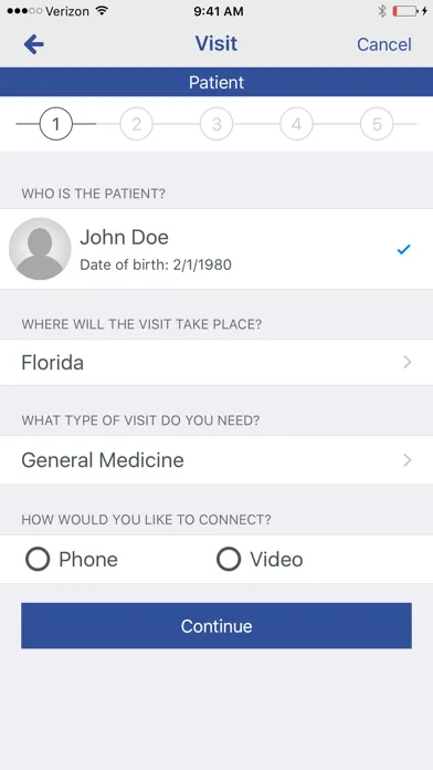 Capturas de pantalla de TGH Virtual Health