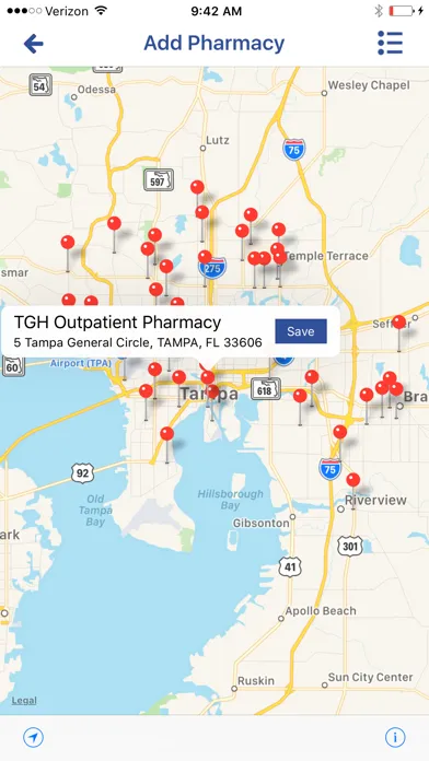 Capturas de pantalla de TGH Virtual Health