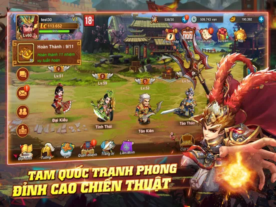 Zrzuty ekranu Tam Quốc Tranh Phong iPad 