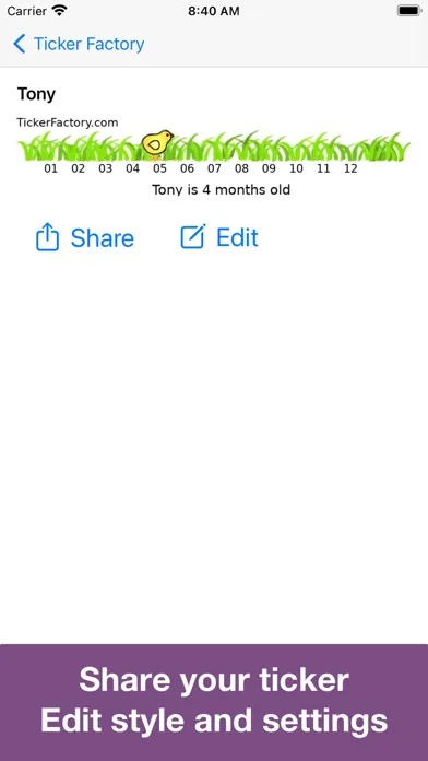 صور Ticker Factory Widget