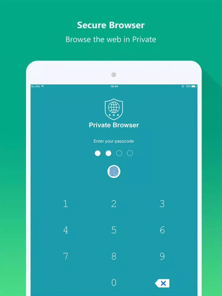 Ảnh chụp màn hình của Private Browser - File Explorer & File Manager iPad 
