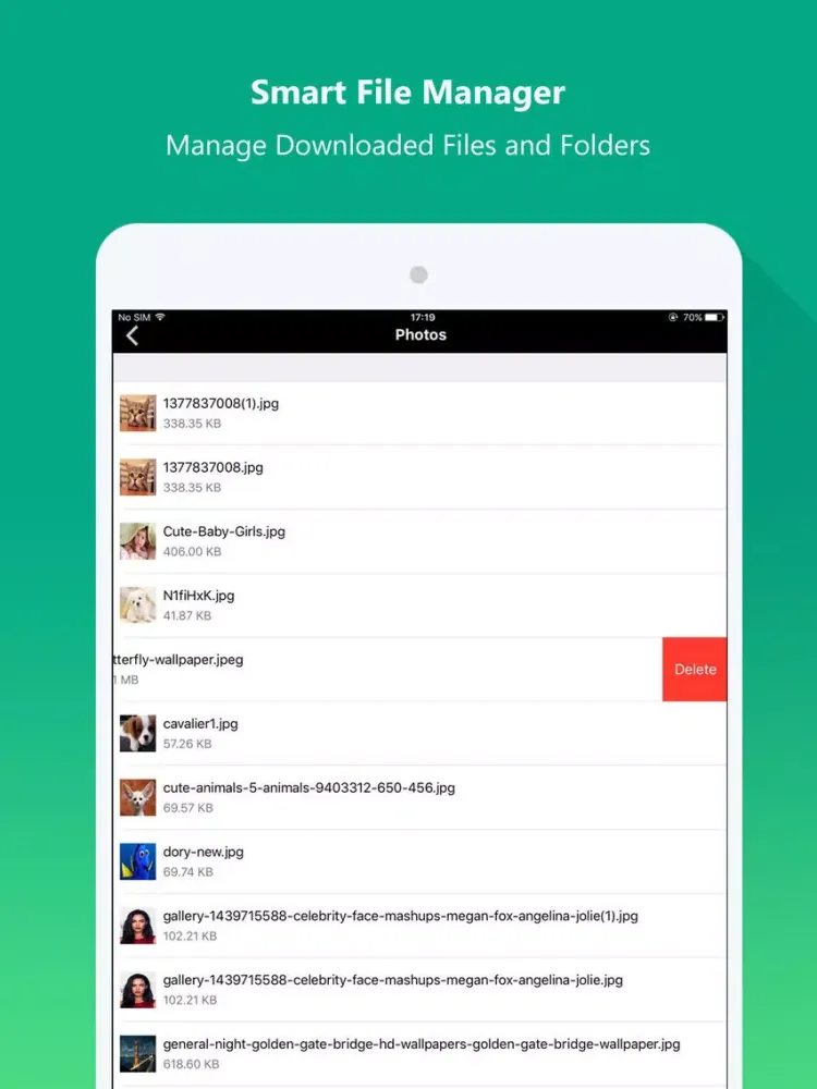 Ảnh chụp màn hình của Private Browser - File Explorer & File Manager iPad 