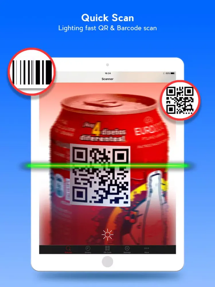 Screenshot di QR Code Scanner - QR Reader & Barcode Scanner iPad 