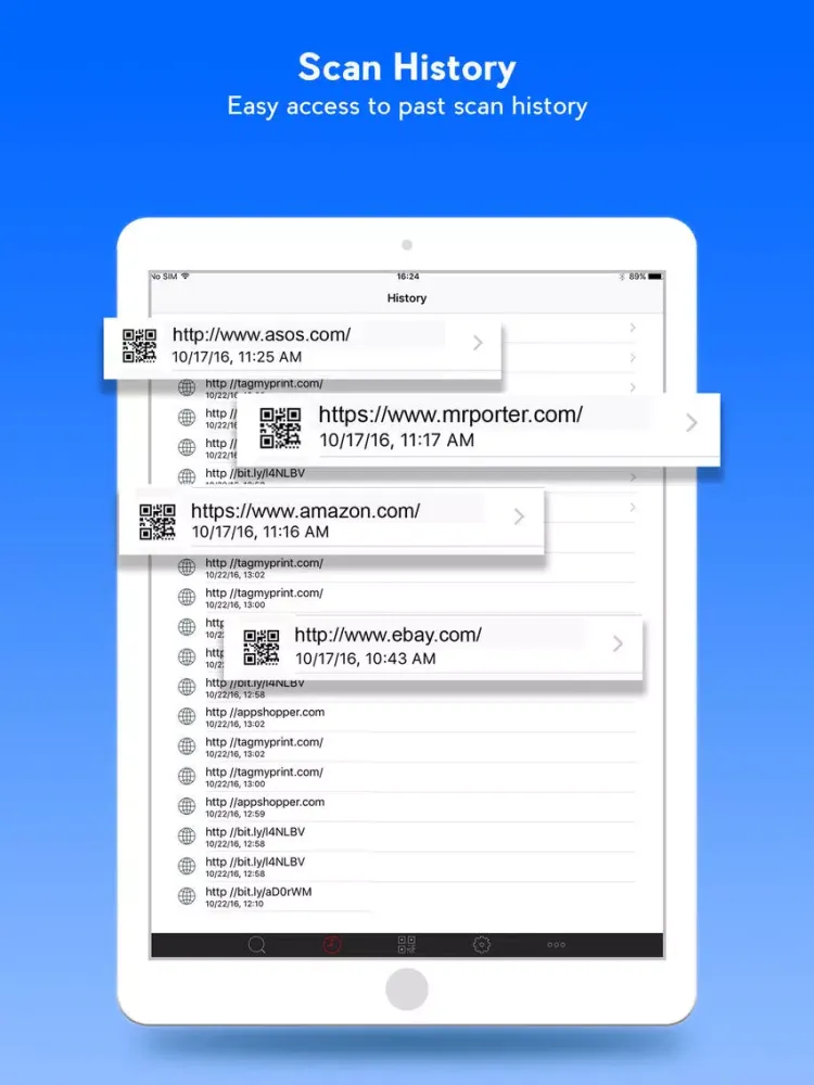 Screenshot di QR Code Scanner - QR Reader & Barcode Scanner iPad 