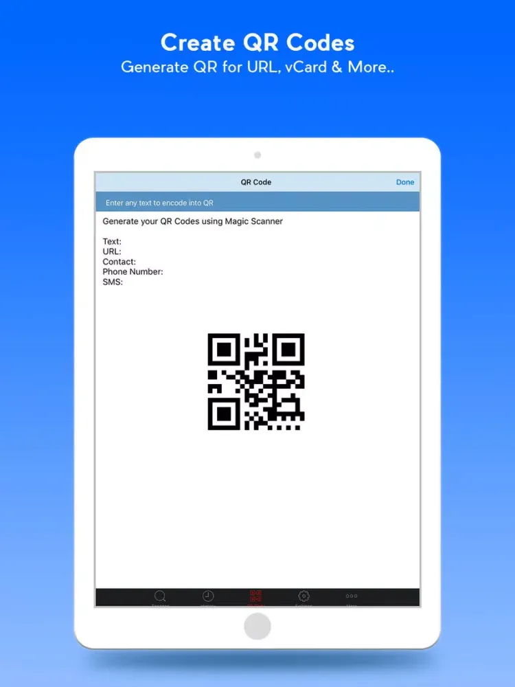 Screenshot di QR Code Scanner - QR Reader & Barcode Scanner iPad 