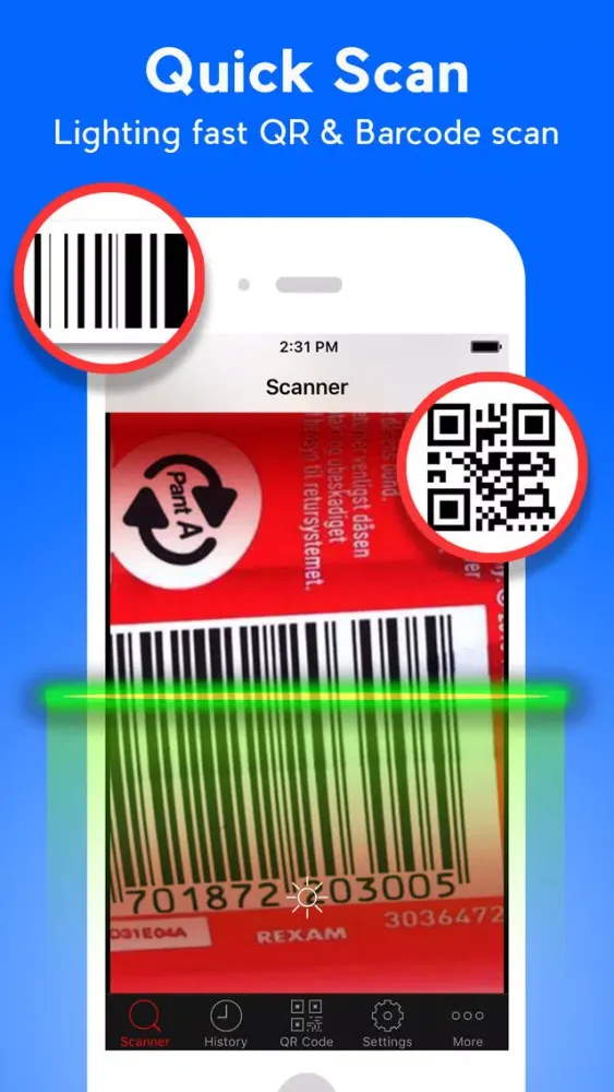 Screenshot di QR Code Scanner - QR Reader & Barcode Scanner