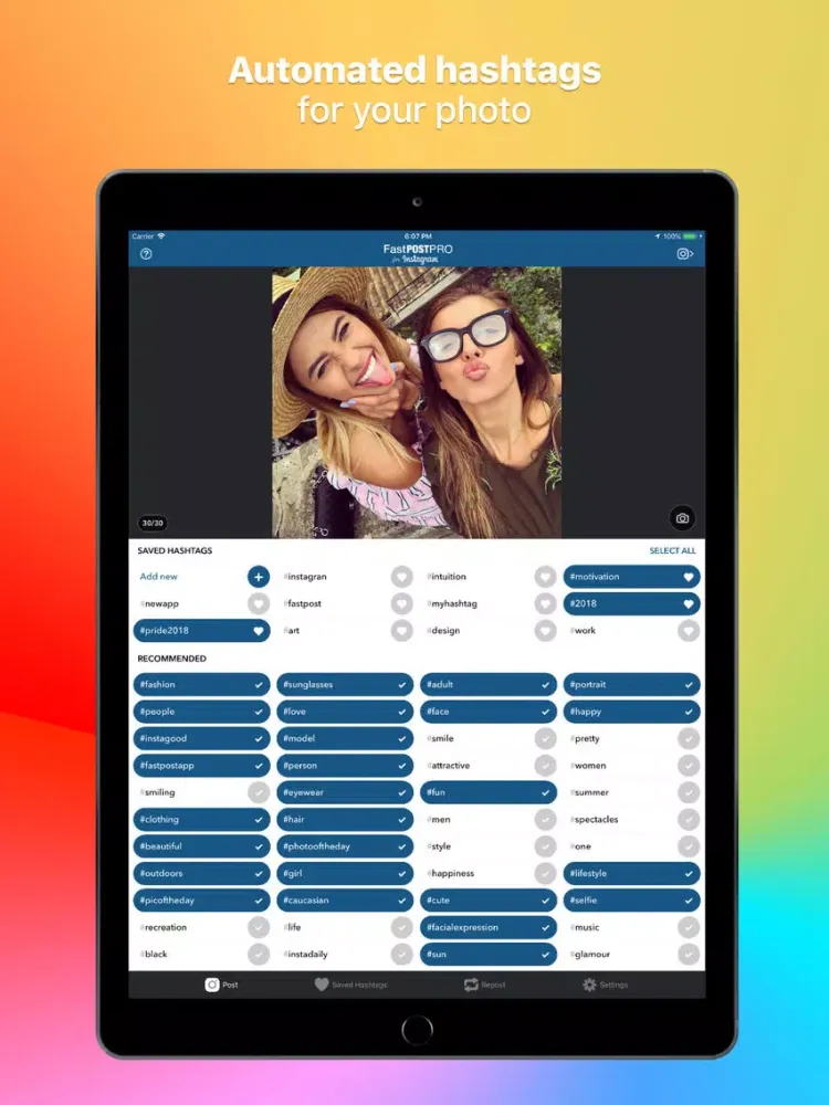 FastPost for IG iPad  Ekran Görüntüleri