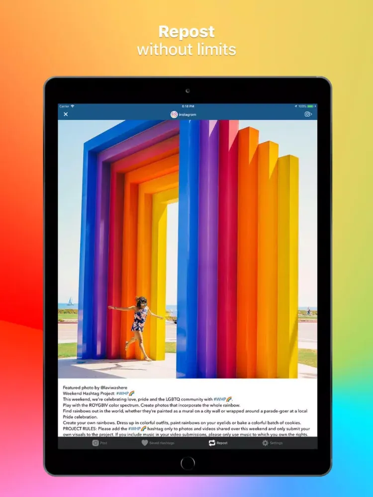FastPost for IG iPad  Ekran Görüntüleri