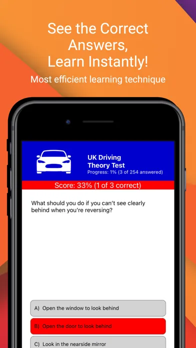Capturas de tela do UK Driving Theory Test