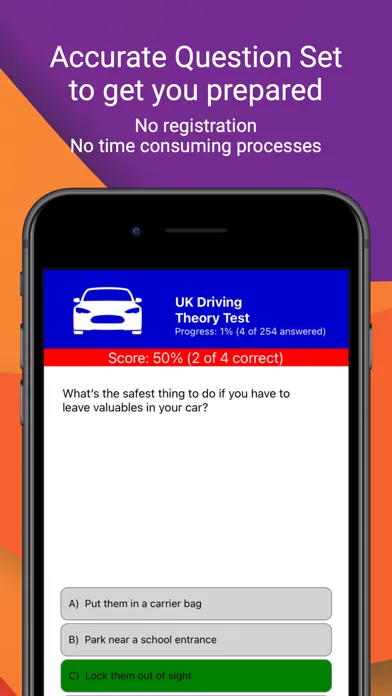 Capturas de tela do UK Driving Theory Test