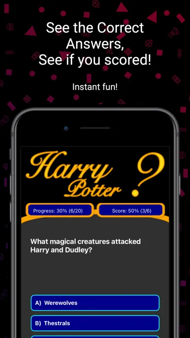 Harry Potter Trivia Quiz Screenshots
