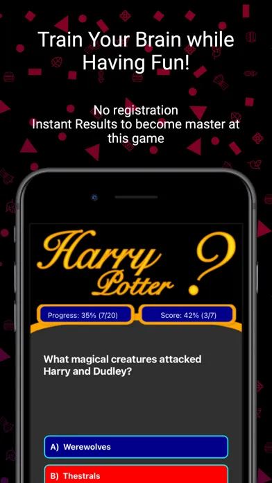 Harry Potter Trivia Quiz Screenshots