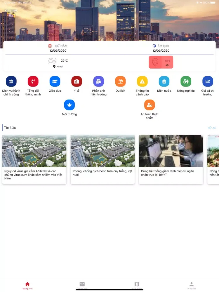 Công dân số tỉnh NĐ iPad  Ekran Görüntüleri