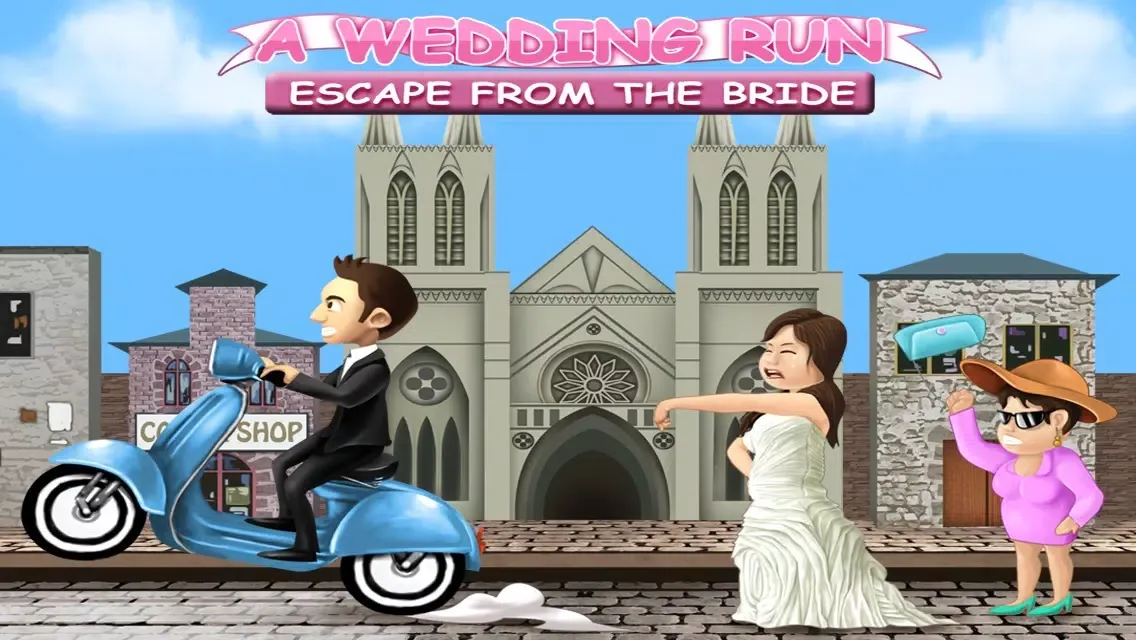 ภาพหน้าจอของ A Wedding Run: Escape From The Bride - Free HD Racing Game