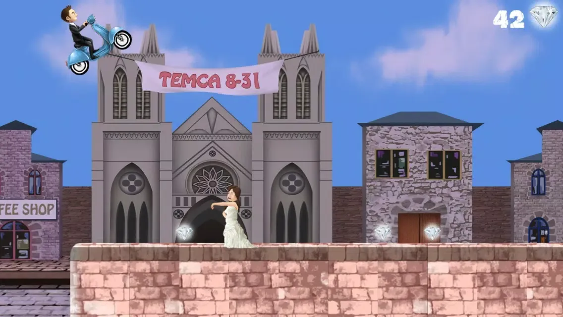 ภาพหน้าจอของ A Wedding Run: Escape From The Bride - Free HD Racing Game
