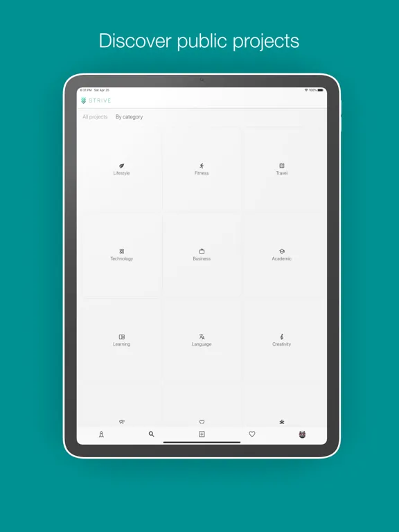 Strive: achieve goals together iPad  স্ক্রিনশট