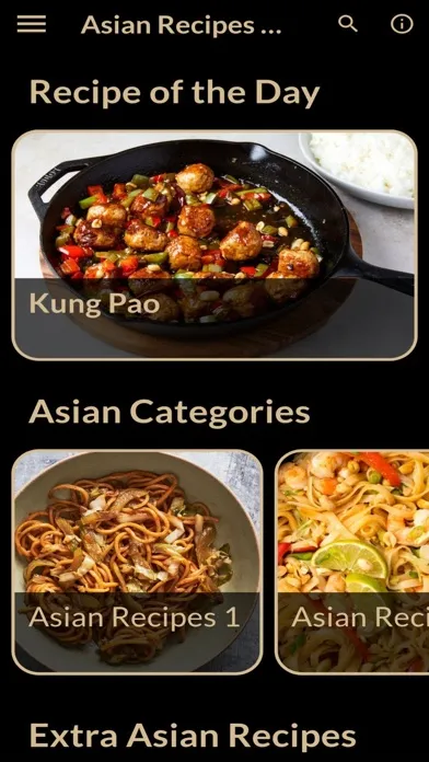 Zrzuty ekranu Asian Recipes Plus