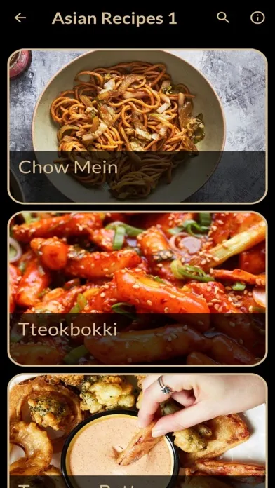 Zrzuty ekranu Asian Recipes Plus