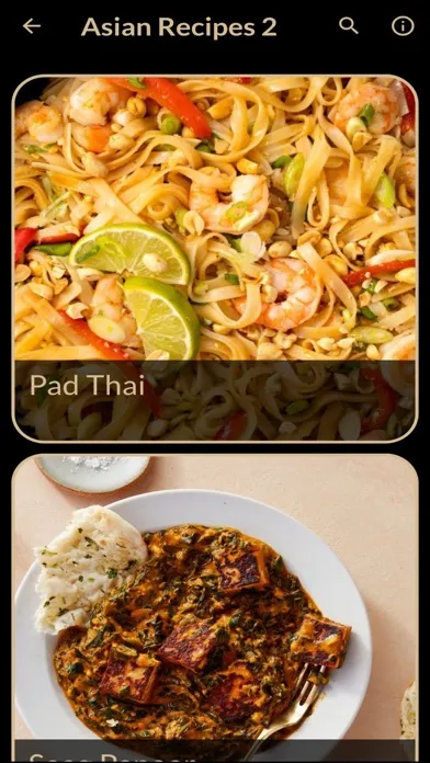 Zrzuty ekranu Asian Recipes Plus