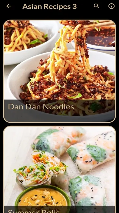 Zrzuty ekranu Asian Recipes Plus