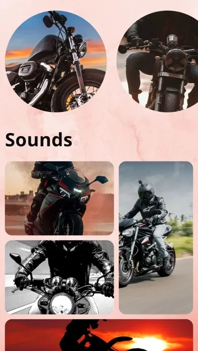 Motorcycle Driving Sounds سکرین شاٹس