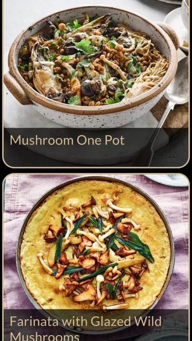 Ảnh chụp màn hình của Mushroom Recipes Plus