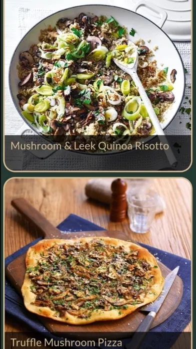 Ảnh chụp màn hình của Mushroom Recipes Plus