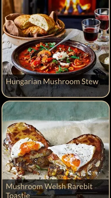 Ảnh chụp màn hình của Mushroom Recipes Plus
