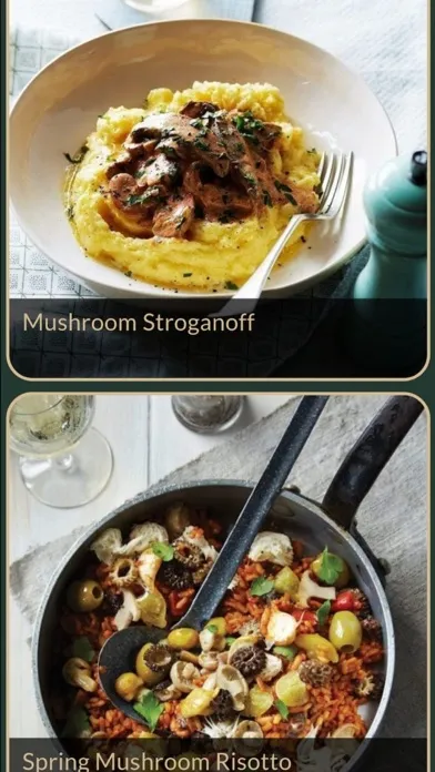 Ảnh chụp màn hình của Mushroom Recipes Plus
