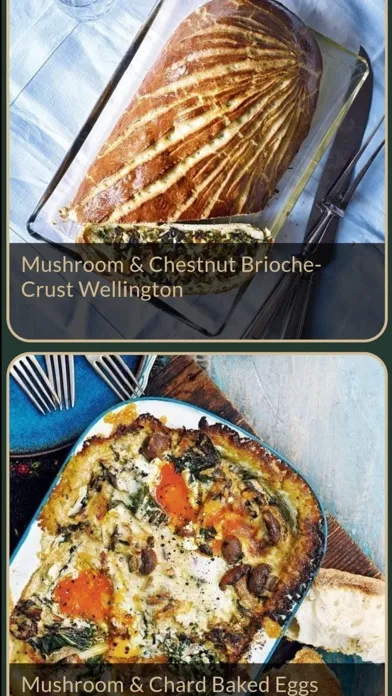 Ảnh chụp màn hình của Mushroom Recipes Plus