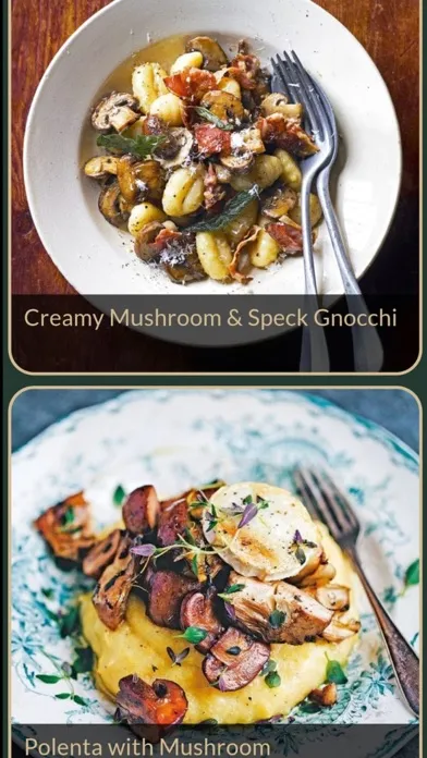 Ảnh chụp màn hình của Mushroom Recipes Plus