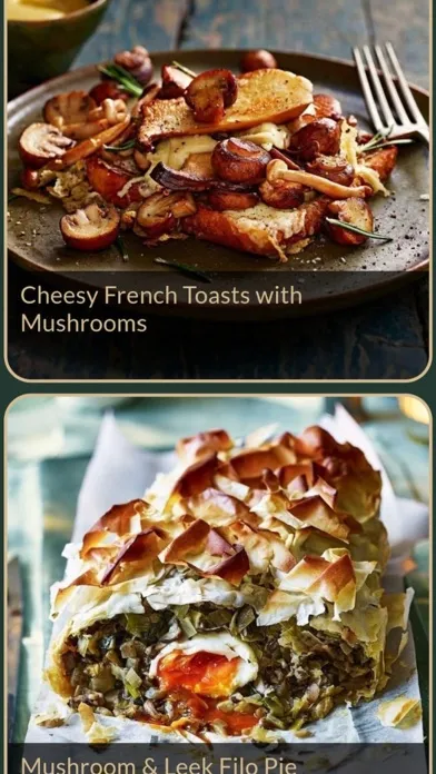Ảnh chụp màn hình của Mushroom Recipes Plus