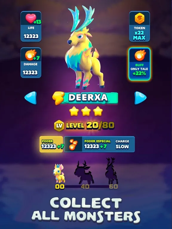 Screenshot di Monster Tales: Match 3 Puzzle iPad 