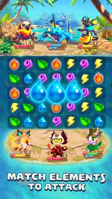 Screenshot di Monster Tales: Match 3 Puzzle