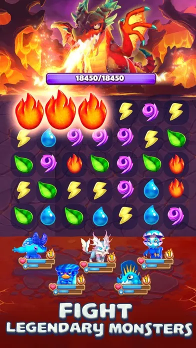 Screenshot di Monster Tales: Match 3 Puzzle