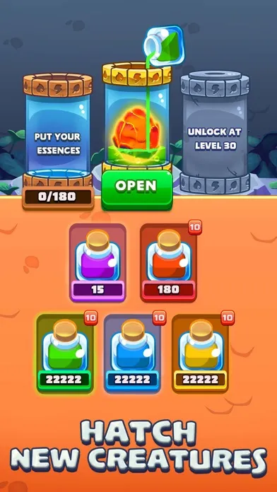 Screenshot di Monster Tales: Match 3 Puzzle