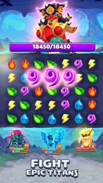 Screenshot di Monster Tales: Match 3 Puzzle