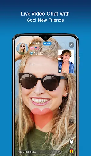 Ảnh chụp màn hình của cake live stream video chat