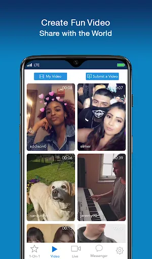 Ảnh chụp màn hình của cake live stream video chat